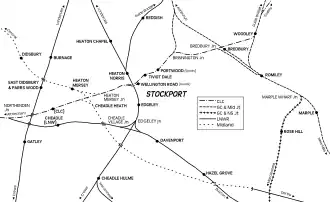 Marple railway station is located in Stockport railways