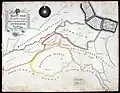 Map of the northwest frontier showing the route from Bahawalpur to Sirsa