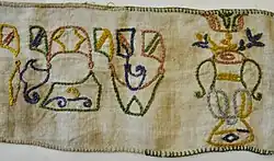 Embroidered wimpel belonging to Samuel, son of Meir, 1744