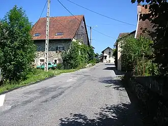 The road through Marcellaz