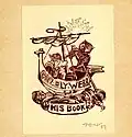 Bookplare for relative Carl Ely Webb