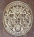18th-century depiction in the coat of arms of Marguerite-Delphine de Valbelle, lady of Tourves (d.- 1784), as part of the Valbelle family coat of arms.
