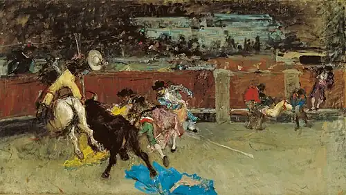 Bullfight. Wounded Picador, c. 1867
