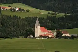 View with parish church