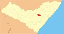 Location of Maribondo in Alagoas