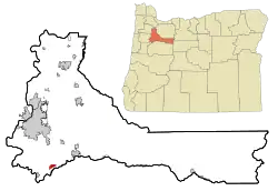 Location of Marion, Oregon