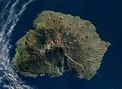 Satellite image of Marion Island, 2009