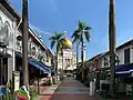The mosque's walking street