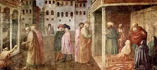 Masolino, the Brancacci Chapel. 1424-1427.