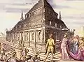 Fanciful interpretation of the Mausoleum of Halicarnassus, 1572