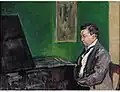 Conrad Ansorge am Klavier (Max Slevogt)