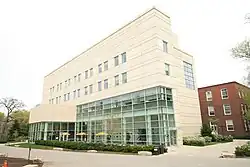 Front entrance of McCormick Foundation Center