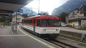MIB railcar in its new track 13 terminus