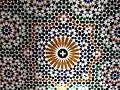 Mosaic detail on the mosque interior