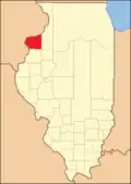 Mercer County at the time of its creation in 1825