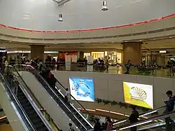 The atrium at MCP One (named Metro City Plaza Phase 1 before renovation) after renovation in 2015
