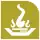 Pictogram of Tláhuac metro station. It features the silhouette of a stylized version of the symbol for Tláhuac Borough.