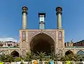 Shah Mosque is located next to the bazaar