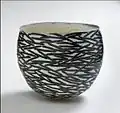 Woodfired porcelain, "Nest" 2009 Ø: 30&nbsp;cm