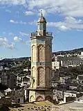 Close-up of the minaret