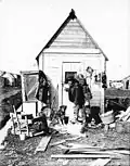 Miner and his dogs ca. 1900