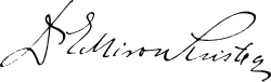 Patriarch Miron of Romania's signature