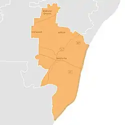 Map of the district