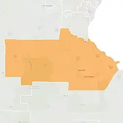 Map of the district