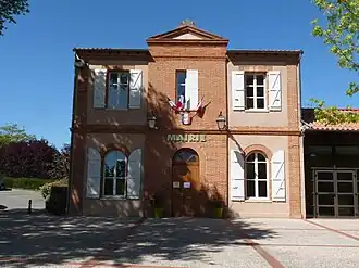 The town hall in Mons