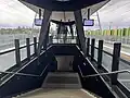 The stairs leading down to the main concourse from the platform, October 2024