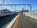 Southbound view from Platform 1, October 2021