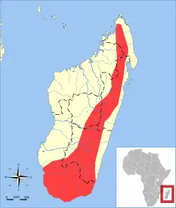 Map of range