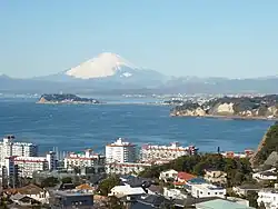 Viewed from Miura Peninsula.