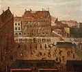 Ransacking of the former hôtel de ville by French Revolutionaries on 21 July 1789 (painting in the Musée historique de Strasbourg)