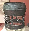 A bronze container with stand, Hallstatt Ha C