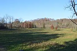 Fields and woods north of Doanville