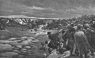 Crossing of the Berezina, Felician Myrbach