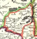 Užpaliai (Wyspol) marked in Nicolas Sanson map (1665)