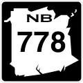 Route 778 marker