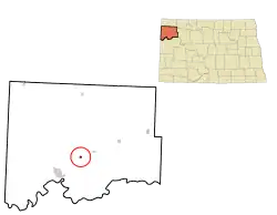 Location of Springbrook, North Dakota