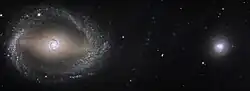 NGC 1512 and its companion the dwarf galaxy NGC 1510.[5]