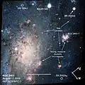 NGC 2403 from Hubble Space Telescope illustrated
