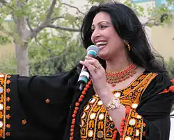 Naghma singing during the 2010 Nowruz celebration at Fairplex in Pomona, California