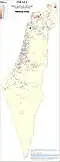 Electoral support for the National Unity Party in the elections to the 25th Knesset[116]