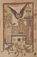 Folio 6r: Holy Women at Christ's Tomb