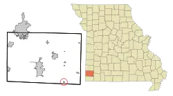 Location of Stella, Missouri