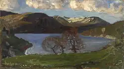 Vårkveld ved Jølstervannet 1900