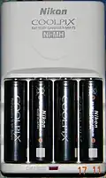Nikon Coolpix L110 Battery Charger(MH-73) with Rechargeable Ni-MH Batteries EN-MH2-B4 Set.
