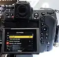 Main display in a tilted orientation