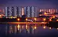 Buildings near Lake Komsomolskoye in Nizhnevartovsk